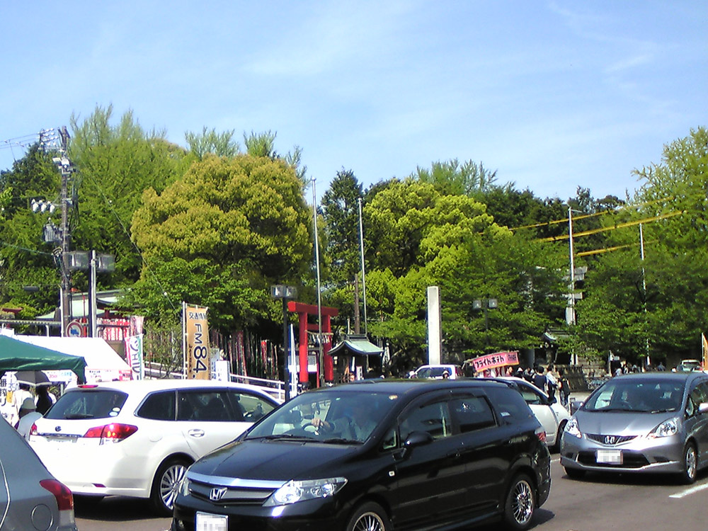 犬山城の駐車場